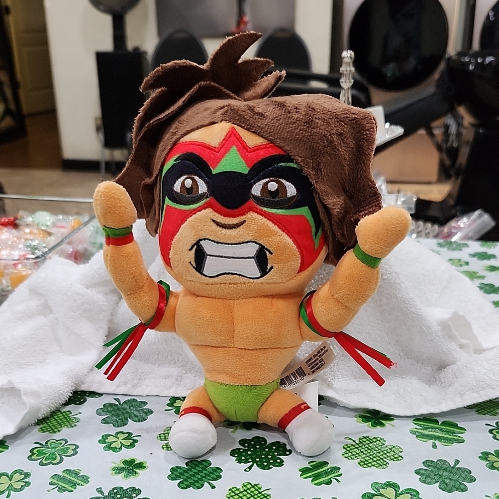 WWE THE ULTIMATE WARRIOR 9" PLUSH FIGURE